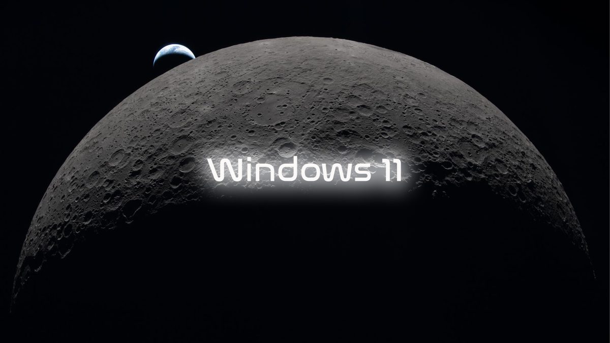 月球表面 Windows 11 壁纸