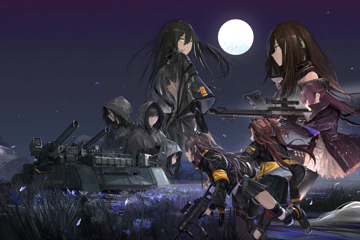 夜幕下的少女战士