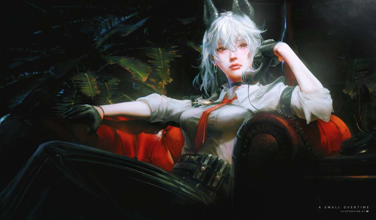 白发恶魔女孩壁纸