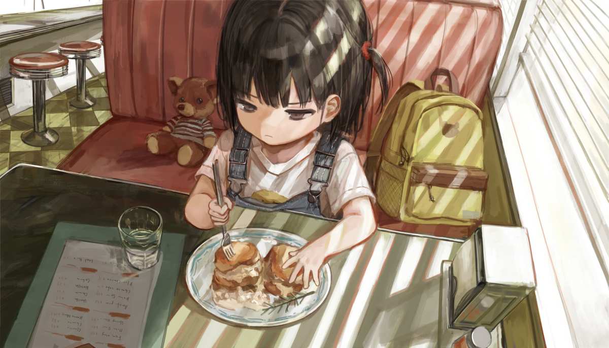 阳光下的温馨午餐