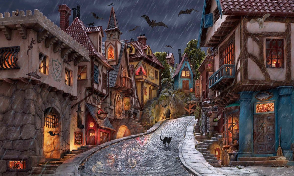 雨夜古街