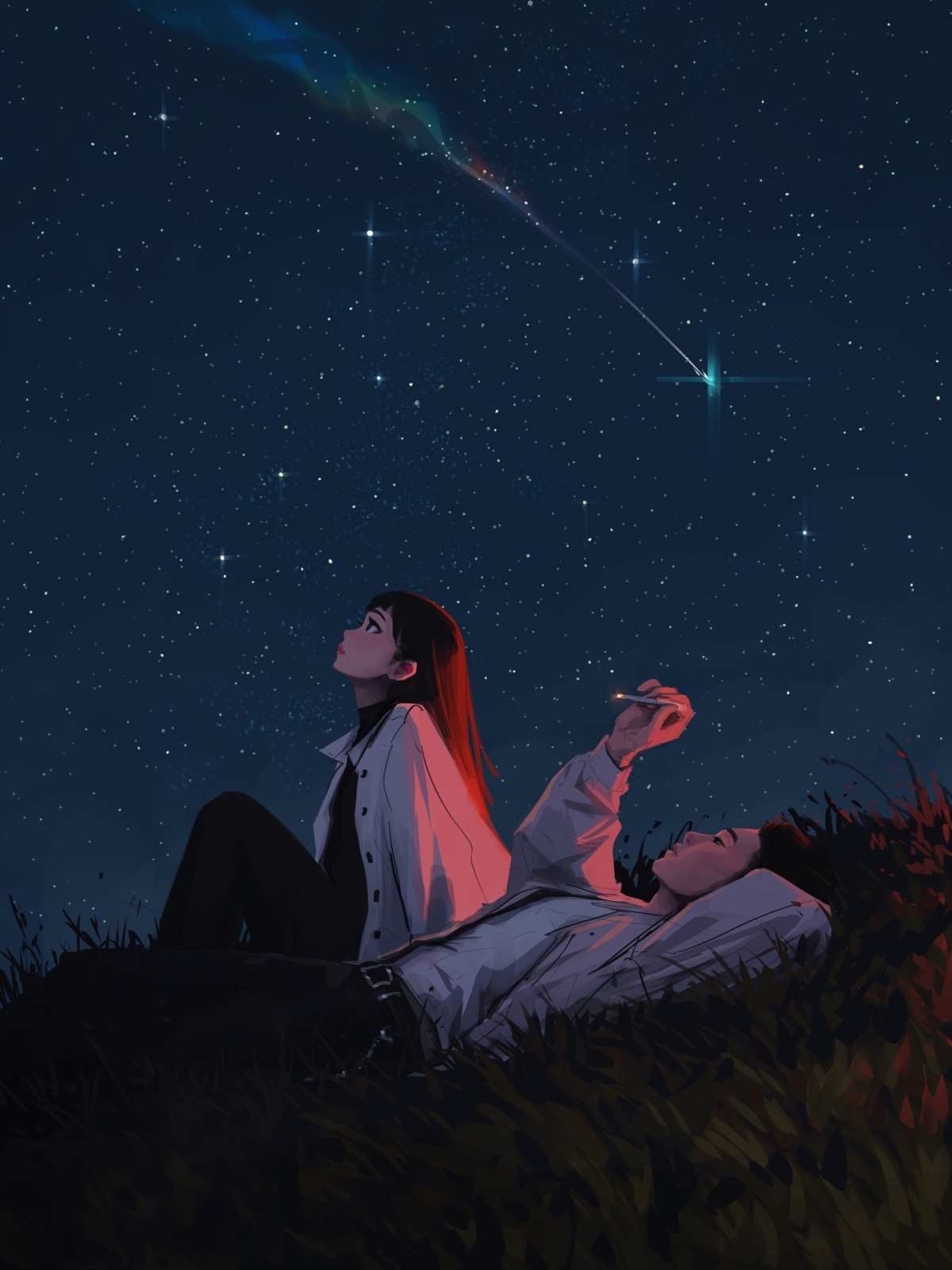 星夜下的浪漫