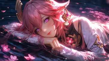 八美子樱花湖动态壁纸