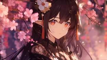 樱花动漫女孩动态壁纸