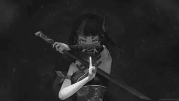 鬼武士动漫女孩动态壁纸