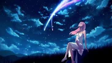 仰望星空彗星动态壁纸