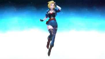 龙珠动态壁纸：Android 18飞行场景