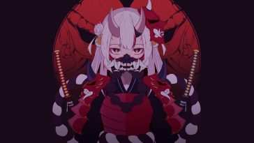 鬼妮动漫女孩武士动态壁纸