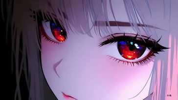 红宝石眼动漫女孩动态壁纸