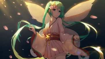 初音未来蝴蝶动态壁纸