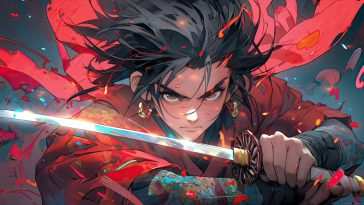 动漫男孩武士动态壁纸