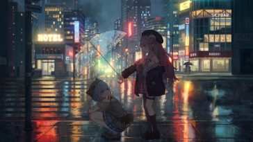 雨中漫步动态壁纸