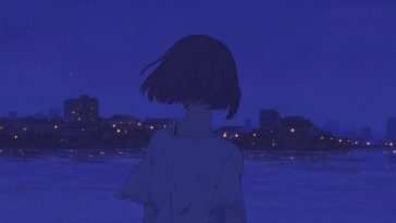 动漫女孩看海动态壁纸