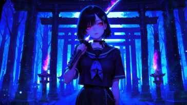 如月鸟井佐亚神社动态壁纸