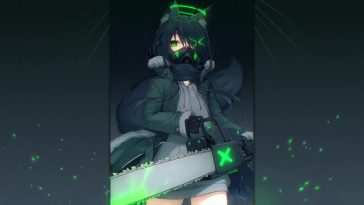 《拿着电锯的狼女孩》动态壁纸