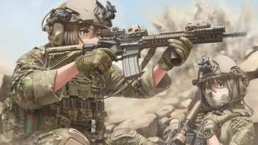动漫沙漠士兵动态壁纸