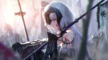 珍妮·d’Arc雨中命运勋章动态壁纸