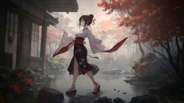 美子神社少女动态壁纸