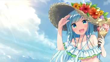 动漫女孩夏日动态壁纸
