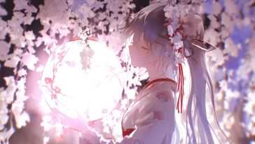 初音未来灯笼花动态壁纸
