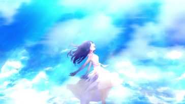 天空女孩动态壁纸
