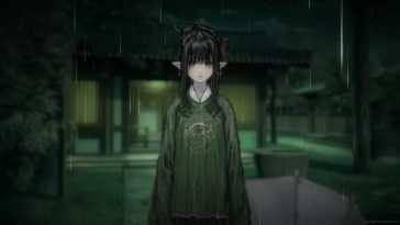 雨中动漫女孩动态壁纸