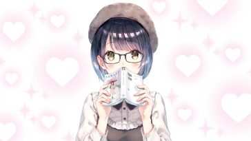 动漫女孩文学动态壁纸