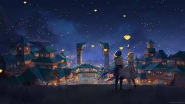 《Lumine》动态壁纸：星空下的动漫女孩