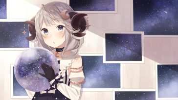 宇宙动漫女孩动态壁纸