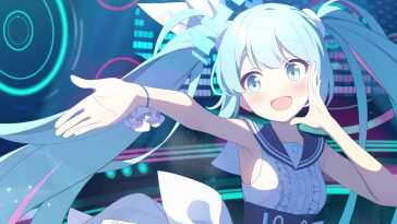 初音未来蓝色档案馆动态壁纸