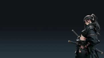 武士动漫女孩动态壁纸