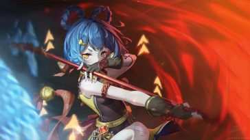 香菱动态壁纸：兰斯游戏风·蓝发美女