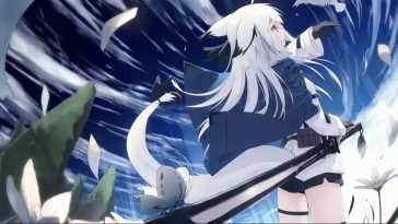 动漫狐女武士刀动态壁纸
