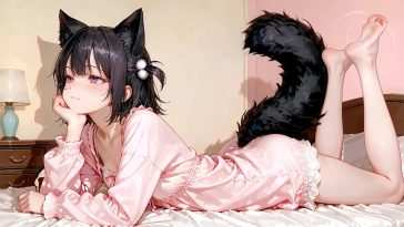 动漫女孩Neko休息室动态壁纸