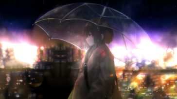 雨伞动漫女孩动态壁纸