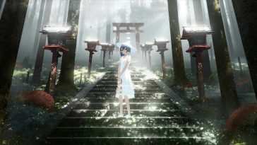 动漫女孩鸟井夏天动态壁纸