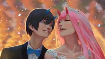 《FranXX》宏和零二结婚动态壁纸