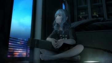 星空吉他女孩动态壁纸