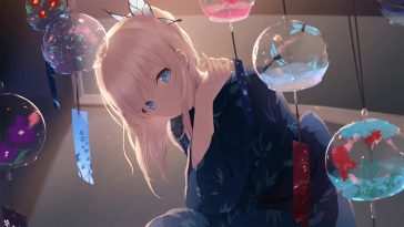 柏崎千奈和服动态壁纸