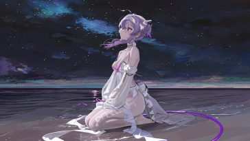 星空海滩动态壁纸