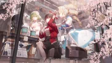 女神节动态壁纸：未知未来樱花动漫女孩