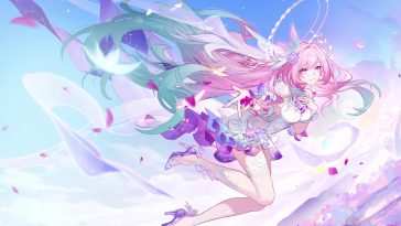 粉色动漫女孩动态壁纸