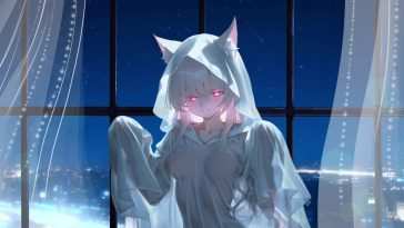 蓝档案猫耳幽灵动态壁纸