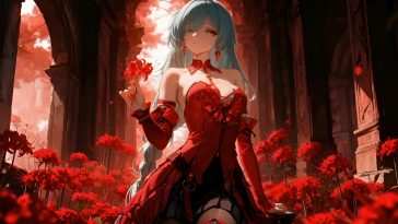 芙洛娃红蜘蛛百合动态壁纸