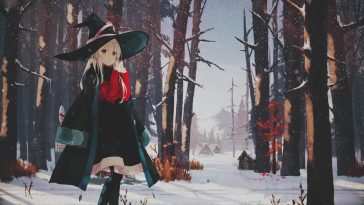 雪中伊琳娜动态壁纸