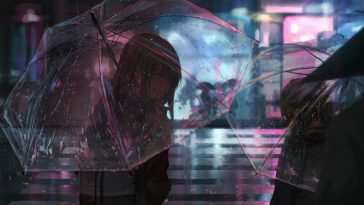 雨城街道动态壁纸