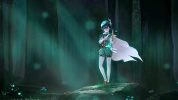 森林中演奏动态壁纸