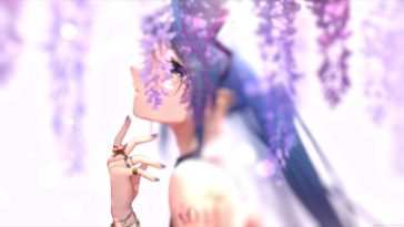 初音未来紫藤花动态壁纸