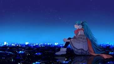 初音未来星空动态壁纸