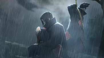雨中动漫人物动态壁纸